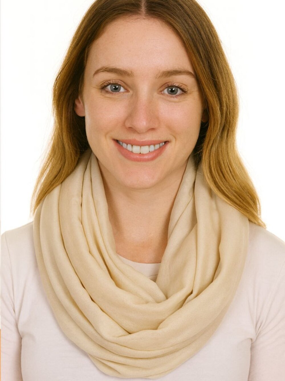 Do Everything in Love Basic Soft Jersey Solid Color Soft Infinity Loop Scarf